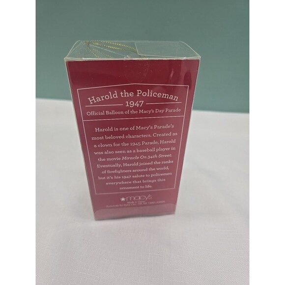 RARE Macy's Thanksgiving Day Parade Harold The Policeman Christmas Ornament - Picture 4 of 16